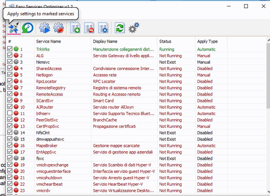Ottimizzare i servizi di Windows con Easy Service Optimizer 7