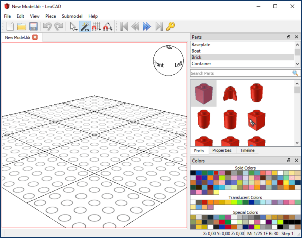 Creare progetti di mattoncini Lego con il CAD 32