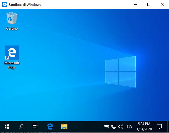 Virtualizzare software con Windows 10 Sandbox 72