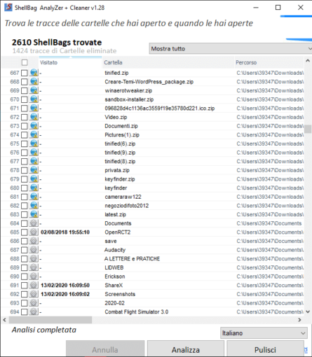 2 Tools per cancellare la Shellbag di Windows 10 30